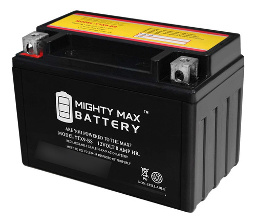 Bateria 12 V 8 Ah Sla Para Power Sports Mighty Max