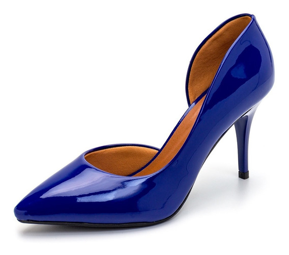 scarpin azul bic