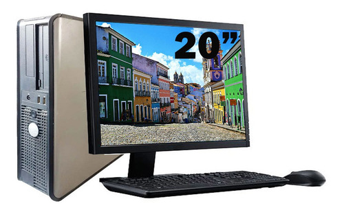 Imagem 1 de 6 de Cpu Dell Optiplex 755 Core 2 Duo 4gb Ddr2 320gb + Monitor