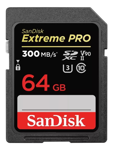 Imagen 1 de 2 de Tarjeta De Memoria Sd Sandisk Extreme Pro 64gb