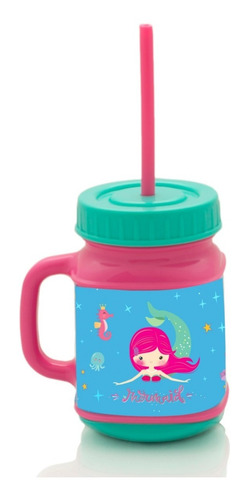 Imagen 3 de 10 de 6 Jarro Taza Vaso Infantil Térmico Escolar Niños Nene Nena
