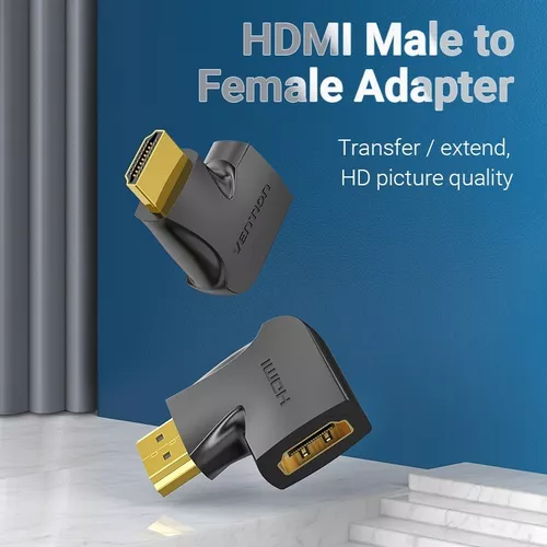 Adaptador HDMI Macho - Hembra tipo Codo