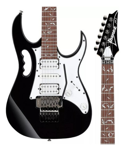 Guitarra Elétrica Ibanez Jem Jr Steve Vai Signature Preta Bk Cor Preto Orientação da mão Destro