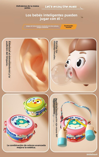 .. Set De 5 Juguetes Para Niños Con Forma De Tambor Con