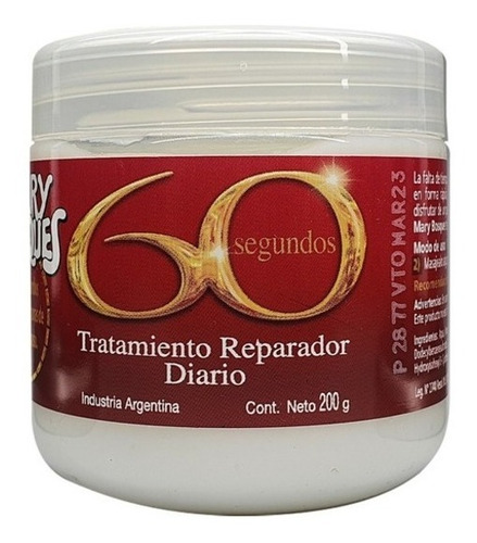 Mary Bosques Tratamiento Diario 60 Segundos 200 G X 3