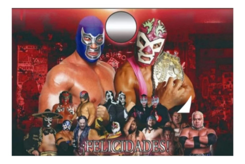 Lucha Libre Decoracion Articulo Fiesta Lona Cumpleaños