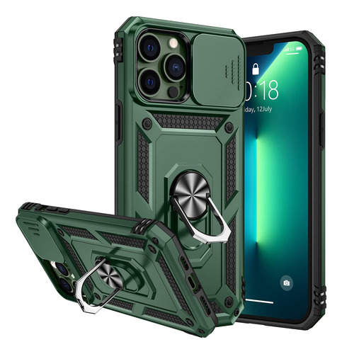 Funda Goton Armor Para iPhone 13 Pro Max- Verde Alpino