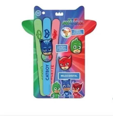 Reloj Pjmask Catboy Con Correas Cambiantes Art Epj00823