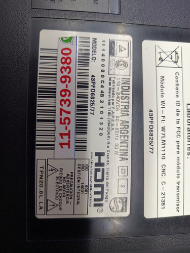 Placa Main Tv Led Philips 43pfd6825/77 (Usado)