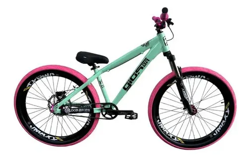 Bicicleta Gios 4trix Verde Agua/rosa 26 Single Wheeling/grau ...