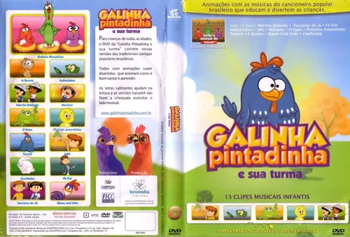 Coleção Desenho Infantil Galinha Pintadinha 6 Em 1