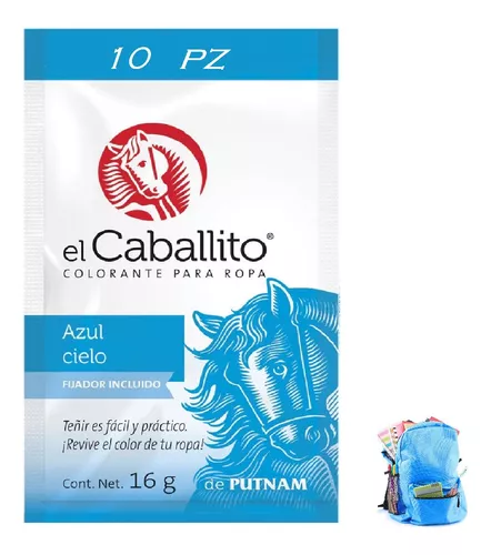 Colorante para ropa EL CABALLITO de PUTNAM PINTURA TEXTIL EN POLVO