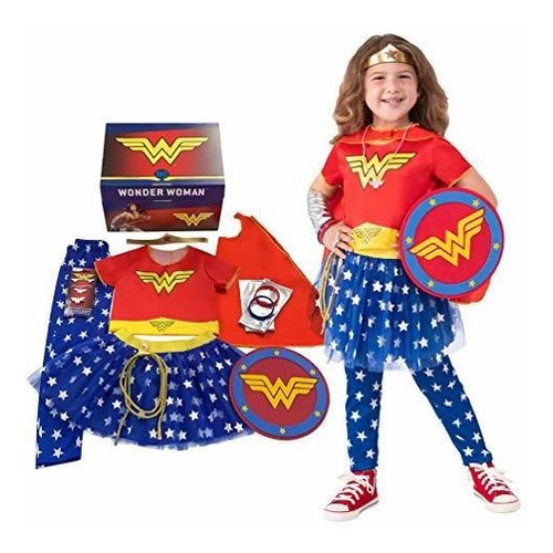 Imagine By Rubie's Girl's Wonder Woman Dress-up Y Baúl De Ju