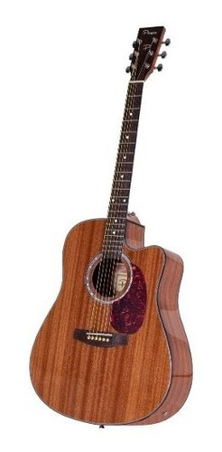 Guitarra Electroacustica Parquer Vintage Caoba Corte Funda