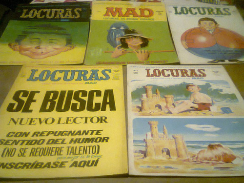 Lote Mad X 5 Revistas Locuras España Vintage Raro Retro Kxz