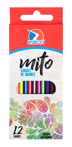 Lapices De Colores Mito Largos X12 Colores Ezco