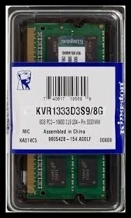 Memoria Sodimm Note Ddr3 8gb 1333 Apple Macbook Pro Kingston