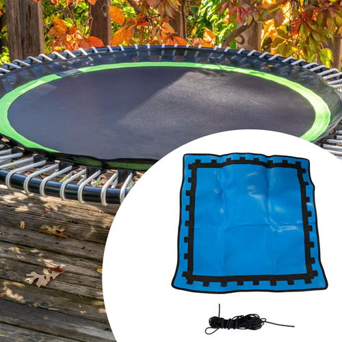 Trampolín Reemplazar Mat De Tela Accesorios Prácticos Azul