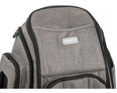 Mochila Maternal Backpack Gris Infanti Color Gris