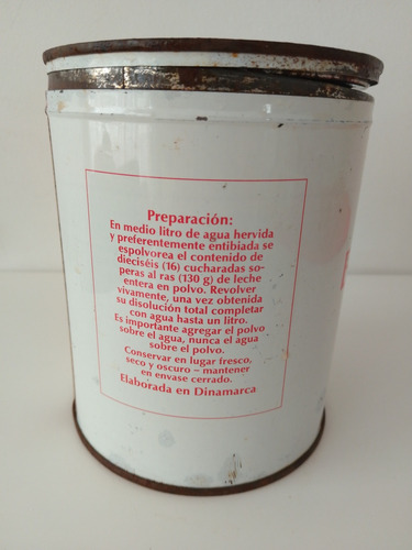 Antigua Lata Leche Ministerio De Bienestar Año 1977 Rara (Usado)