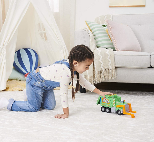 Paw Patrol Camion De Reciclaje Rocky Carga Y Transporta