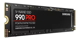 Hd Ssd 2tb M.2 Samsung 990 Pro Pci-e Nvme Gen4 Leituras 7450mb/s E Gravações 6900mb/s - Mz-v9p2t0b/am