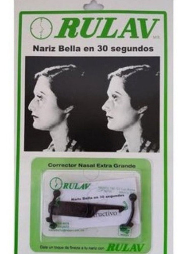 Corrector Nasal Rulav Respingador De Nariz Invisible Unisex