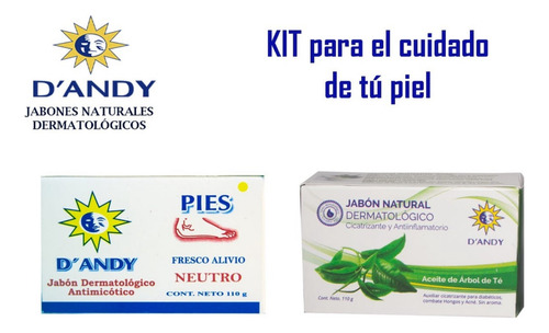 2 Jabones D'andy Antimicótico Y Cicatrizante