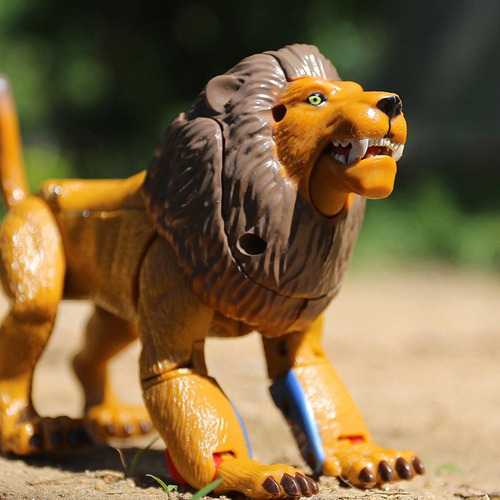 2pcs Transformador Animal Leão E Tigre Robô Brinquedo Fingir