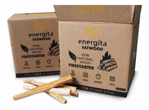 Imagen 2 de 10 de Ocote Iniciador De Fuego Premium Natura Leña Asador Fogata