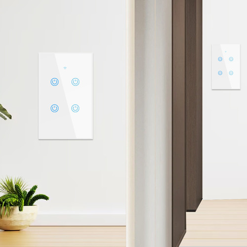 Conmutador Inteligente Pared Nexio 4 Botones Two Pack Wifi