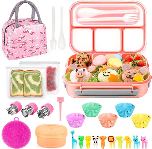 Kit Lonchera Bento Infantil Maletín Accesorios