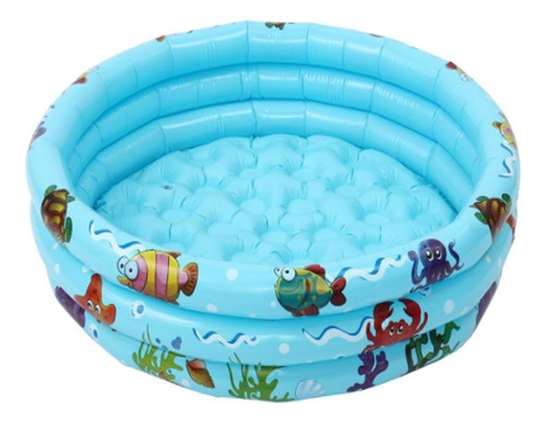 Piscina Inflable Plástico 3 Anillos 110 X 25 Cm Verano Niños