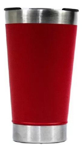 Copo Termico Com Tampa Abridor Vermelho 473 mL