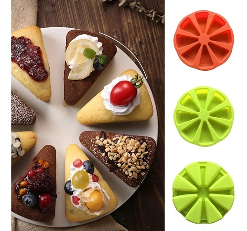 Molde De Silicona Para Hornear Torta Porciones Rectangular