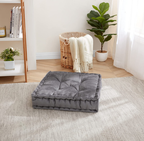 Almohada De Suelo Sweet Home Collection, Grande, Cuadrada, G