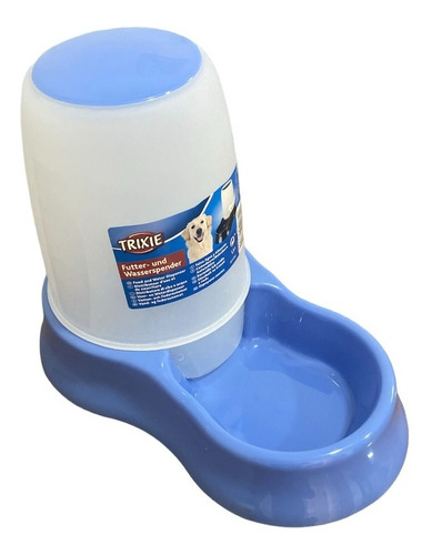 Dispenser Alimento Agua Perros Gatos Mascotas 1.5l Trixie