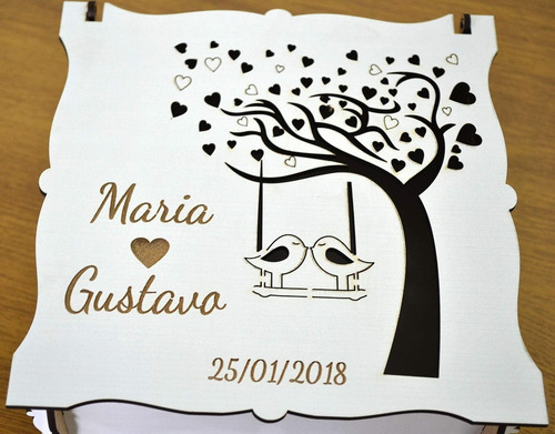 Caixas De Casamento Lembrancinha Mdf - 12 Unidades