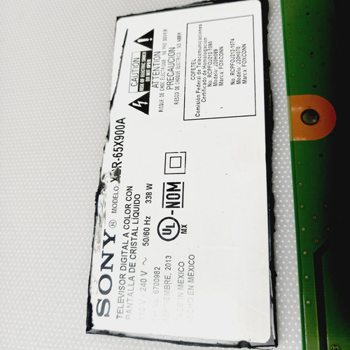 Tarjeta Driver Para Pantalla Sony Modelo Xbr-65x900a (Usado)