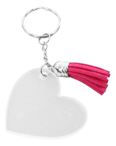 Juego De Llaveros En Blanco Para Bricolaje, Llave Acrílica H