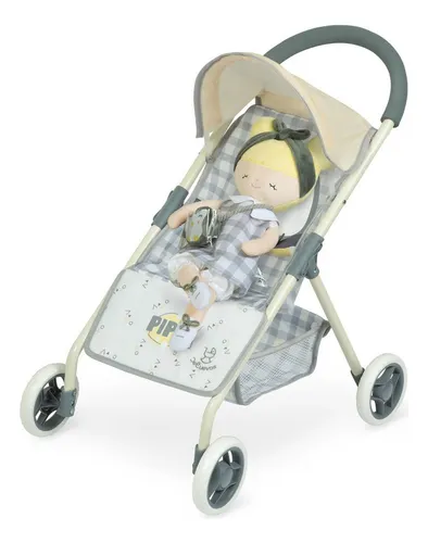 Silla De Cuevas Set 2 En 1 Coche + Muñeca Pipo Niños Juguete