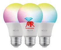 Comprar Bombilla Focos Led Inteligente Wi-fi 220v 3 Pack Rgb  Nexxt