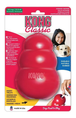 Imagen 3 de 8 de Juguete Kong Classic Xxlarge El Mejor Juguete Para Tu Perro