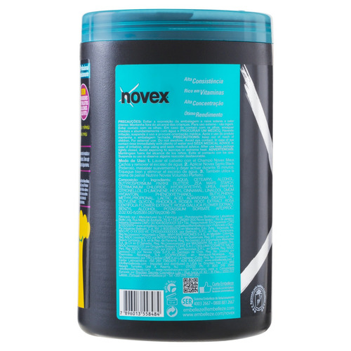 Imagem 4 de 4 de Creme de tratamento Meus Cachos Santo Black Poderoso Novex 1 kg