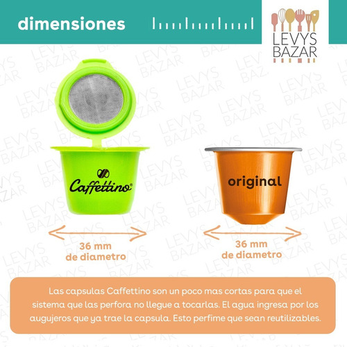 Imagen 3 de 7 de 4 Capsulas Recargables Nespresso Reutilizables Ecologicas