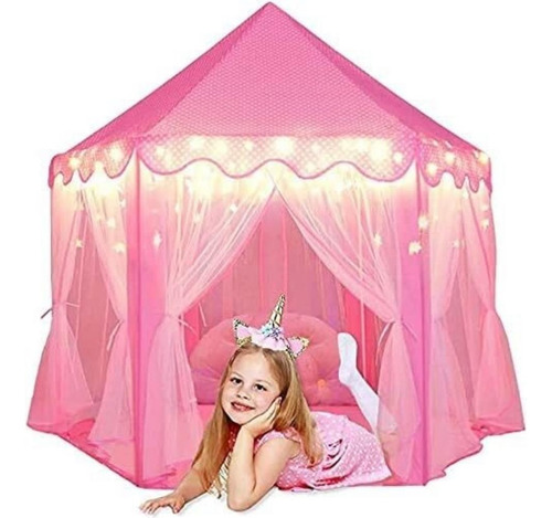 1.3m Castillo Princesa Carpa Casa Niño Juego Tienda Portátil