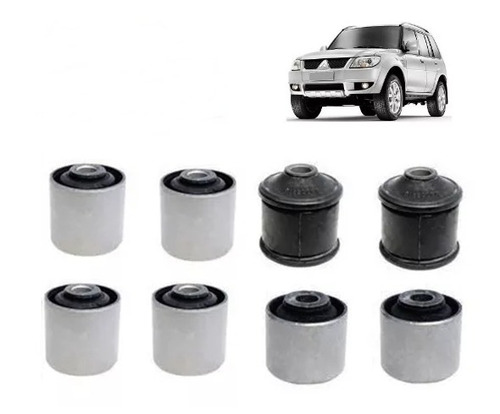 Imagem 1 de 5 de Kit Bucha Braço Inferior E Superior Mitsubishi Pajero Tr4 Io