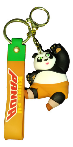 Llavero 3d Kung Fu Panda Po Tigresa Shifu Grulla Mono Mantis
