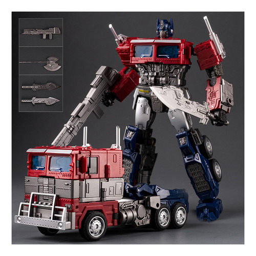 . Transformers 7 Optimus Prime Camiones Deformable Miniatura