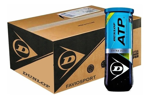Pelota Tenis Dunlop Atp Extra Duty X 3 Tubo Pelotitas Balls